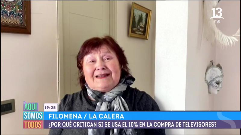 Filomena desde La Calera