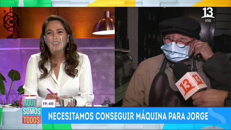 Ángeles Araya con Jorge