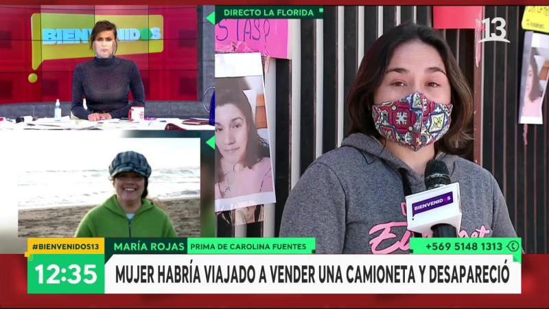 María Rojas, prima de Carolina Fuentes