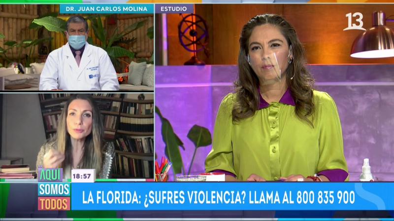 Macarena Venegas en Aquí Somos Todos conversó sobre la violencia intrafamiliar