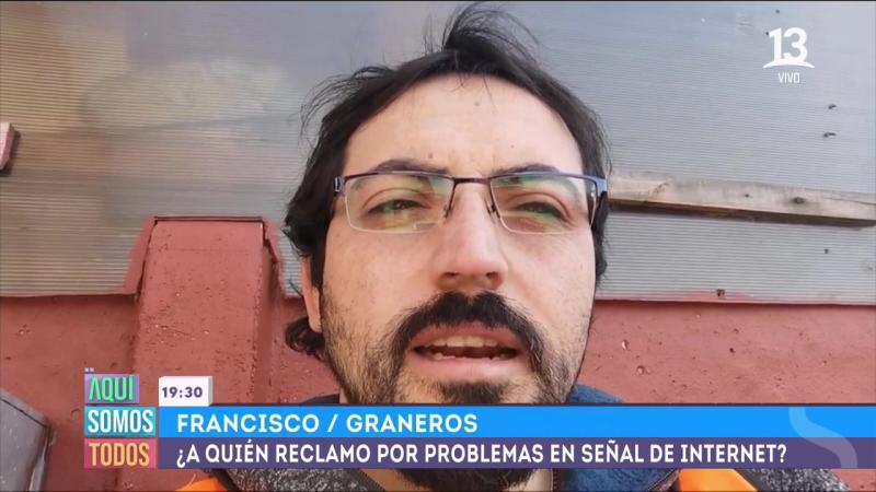 Francisco envió su consulta sobre el internet