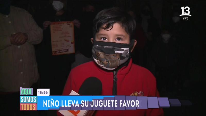 Niño acto solidario