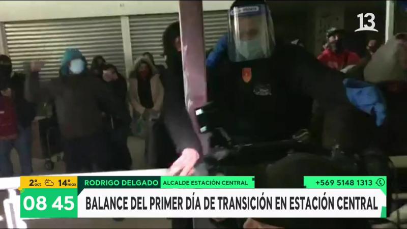 Aglomeración en Estación Central