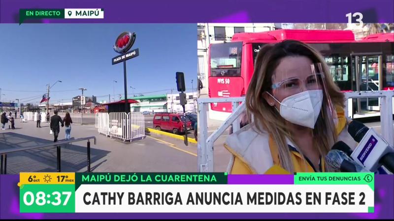 Cathy Barriga evalúa primeras horas de Maipú en transición