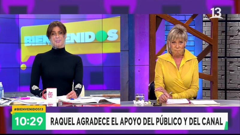 Raquel se emociona en su regreso a Bienvenidos