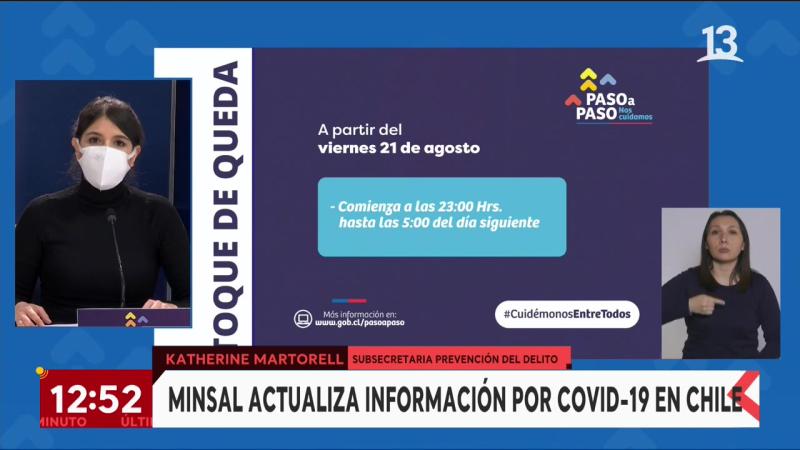 Anuncios sobre el toque de queda