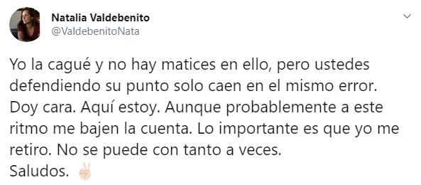 Natalia Valdebenito agradece apoyo tras feroz polémica