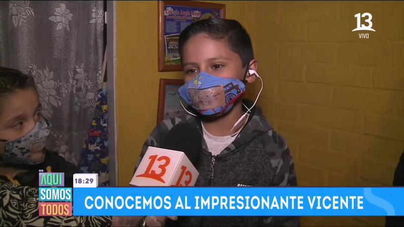 Niño emociona con su testimonio en Aquí Somos Todos