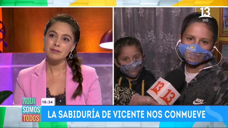 Niño emociona con su testimonio en Aquí Somos Todos