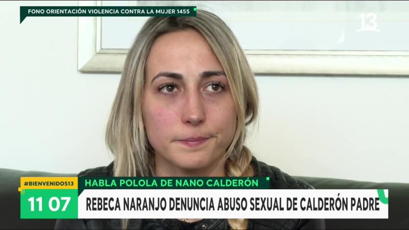 Novia de Nano Calderón descarta que le pidieran querellarse contra su suegro