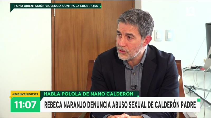Novia de Nano Calderón descarta que le pidieran querellarse contra su suegro
