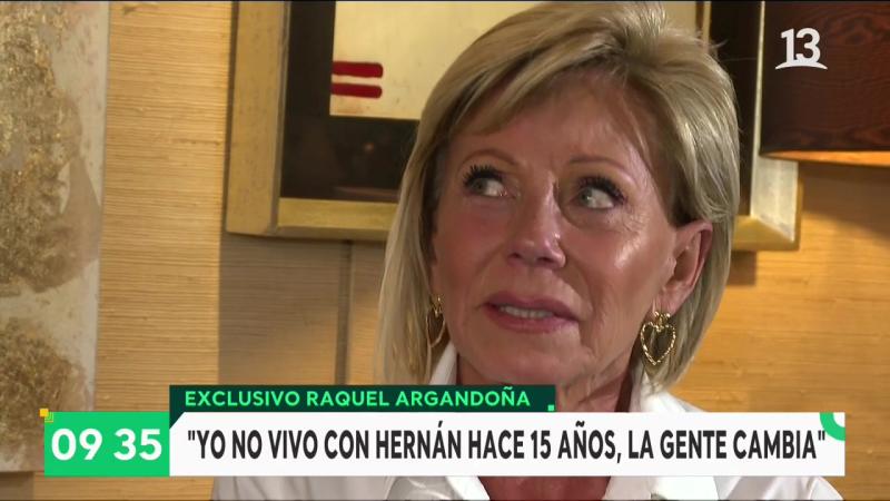 Raquel Argandoña se sincera sobre “tocaciones” de Hernán Calderón