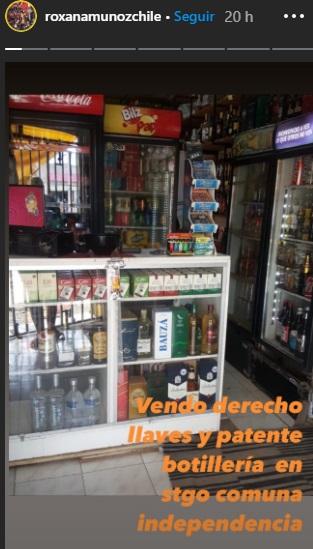 Roxana Muñoz pone a la venta su botillería por crisis
