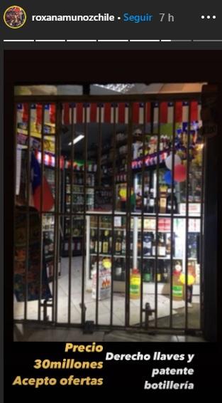 Roxana Muñoz pone a la venta su botillería por crisis