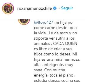 Roxana Muñoz revela que no le da lácteos a su hija desde los 2 años
