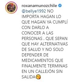 Roxana Muñoz responde a los críticos de su ayuno de 3 semanas