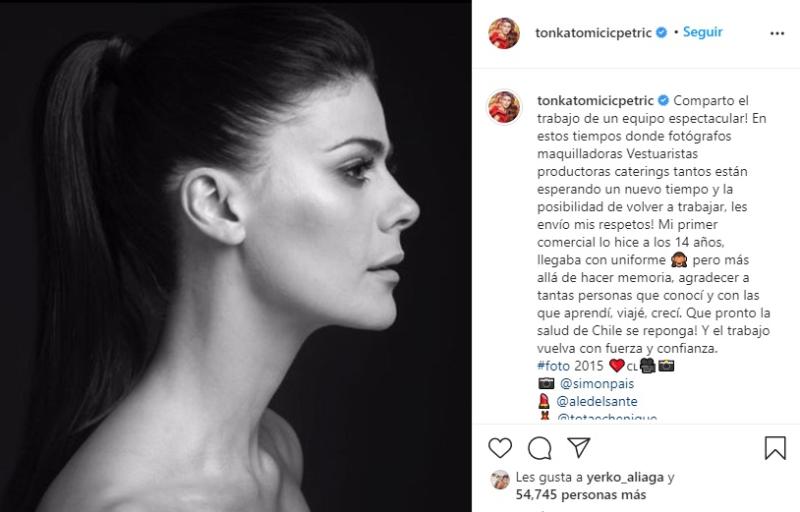 Tonka Tomicic envía esperanzador mensaje en medio de la pandemia