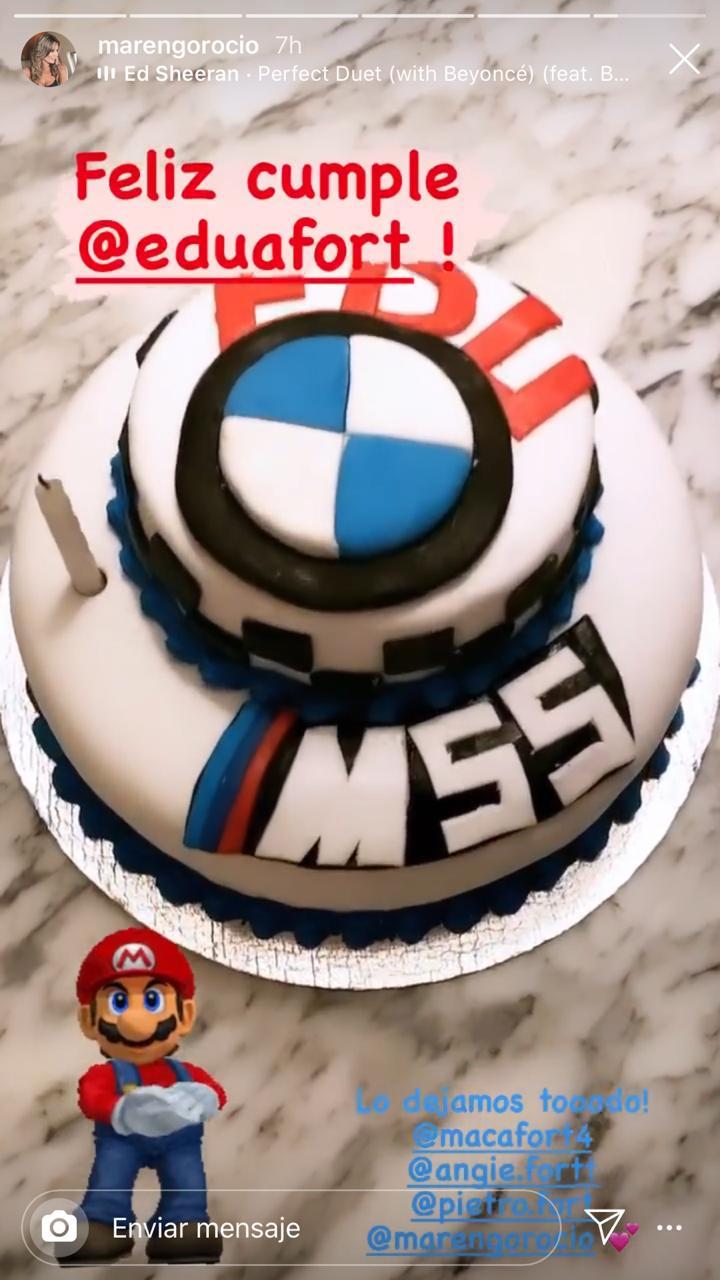 torta de rocío marengo para eduardo fort