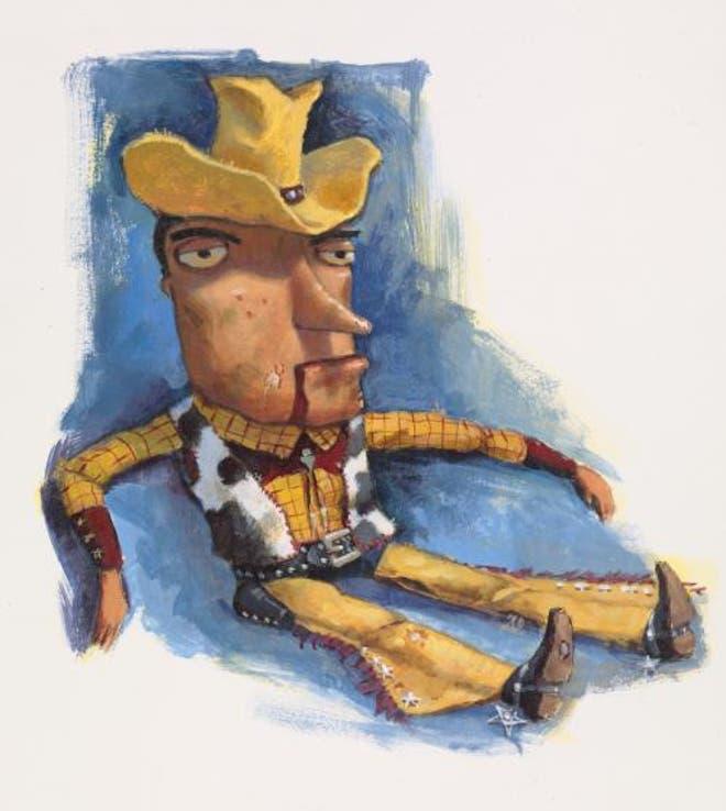 Primer boceto de Woody en Toy Story