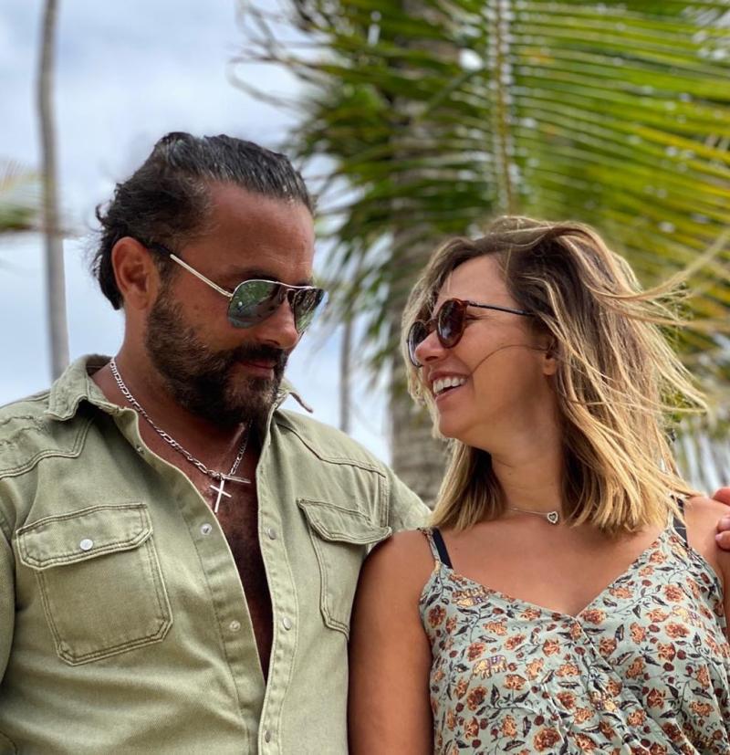 Ingrid Parra y su pareja