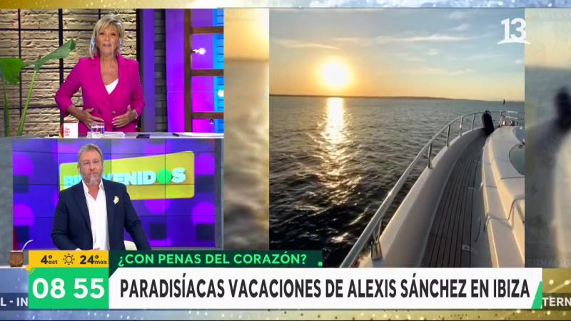 Calugas de Alexis Sánchez generan pregunta indiscreta en “Bienvenidos”