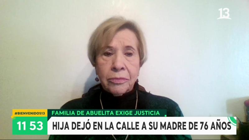 Paty Cofré llora por caso de anciana dejada en la calle por su hija