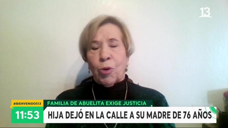 Paty Cofré llora por caso de anciana dejada en la calle por su hija