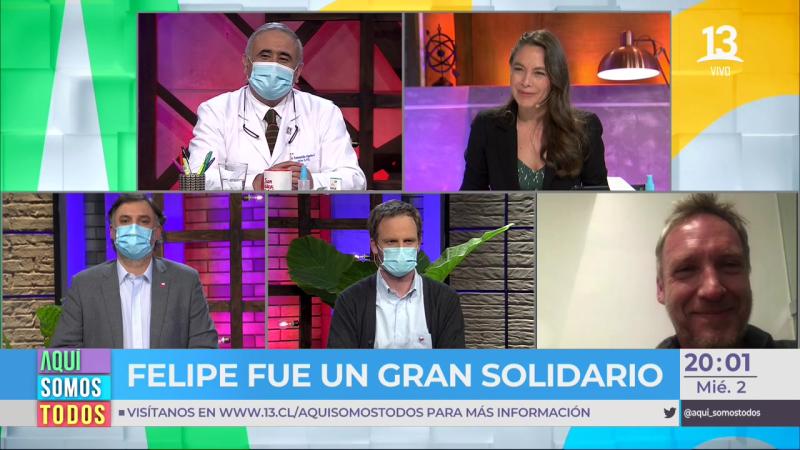 Ángeles Araya sorprende a Martín Cárcamo en pantalla