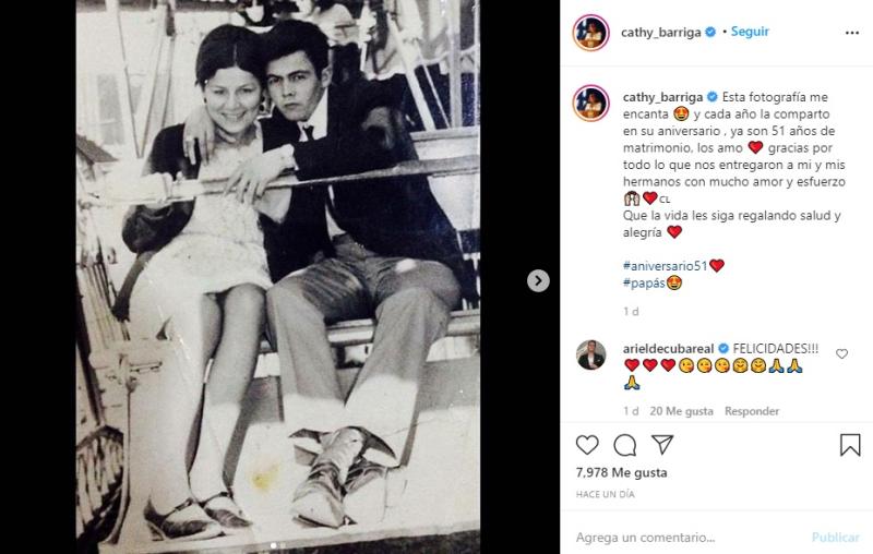 Cathy Barriga sorprende con foto de su mamá: son iguales