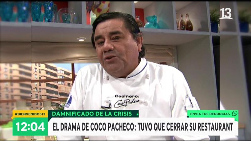 “Tiré la toalla”: Coco Pacheco cierra restaurante por crisis económica