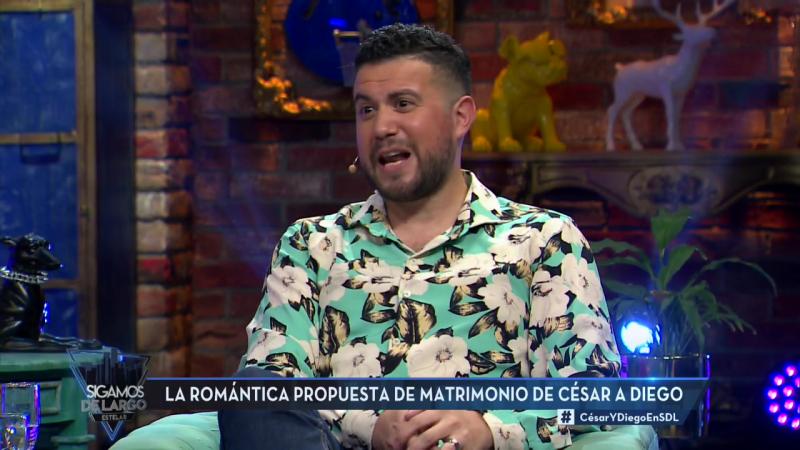 Marido de César Campos cuenta cómo le propuso matrimonio