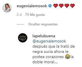 Camila Recabarren defiende a Eugenia Lemos tras crítica de seguidora