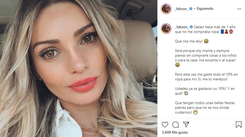 Faloon Larraguibel gastó su 10% de las AFP en ropa