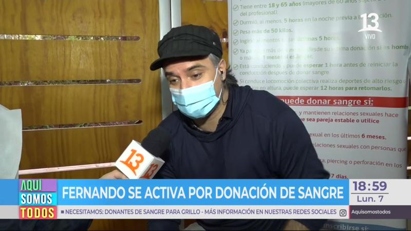 Fernando González habla de su hijo para motivar donación de sangre