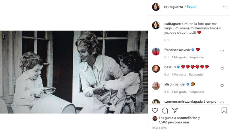 “Gracias mamita”: Catalina Guerra conmueve con saludo a Gloria Münchmeyer