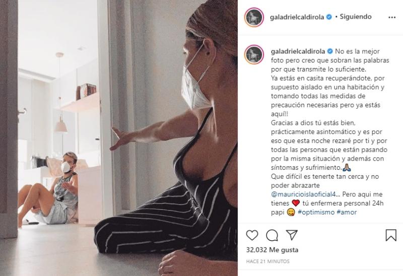 Gala Caldirola revela estado de Mauricio Isla tras contraer el COVID-19