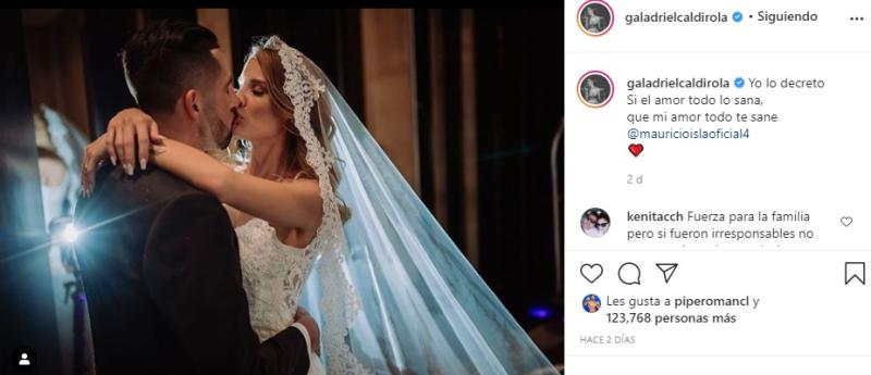 Gala Caldirola revela estado de Mauricio Isla tras contraer el COVID-19