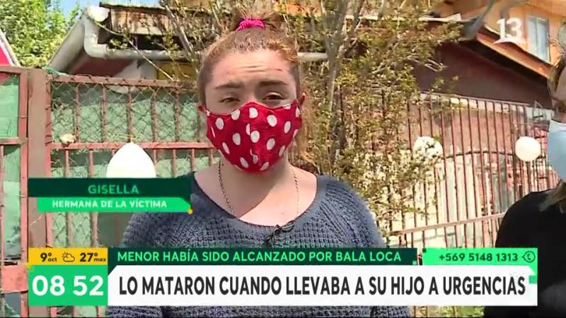 hermana de Hombre asesinado