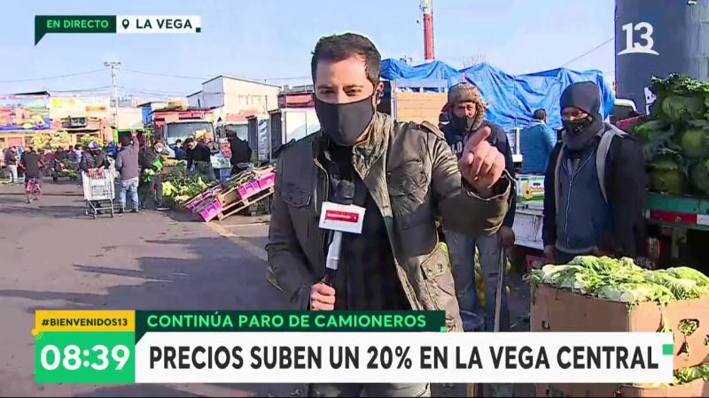 Paro de camioneros provoca alza en precios de verduras e indicios de desabastecimiento