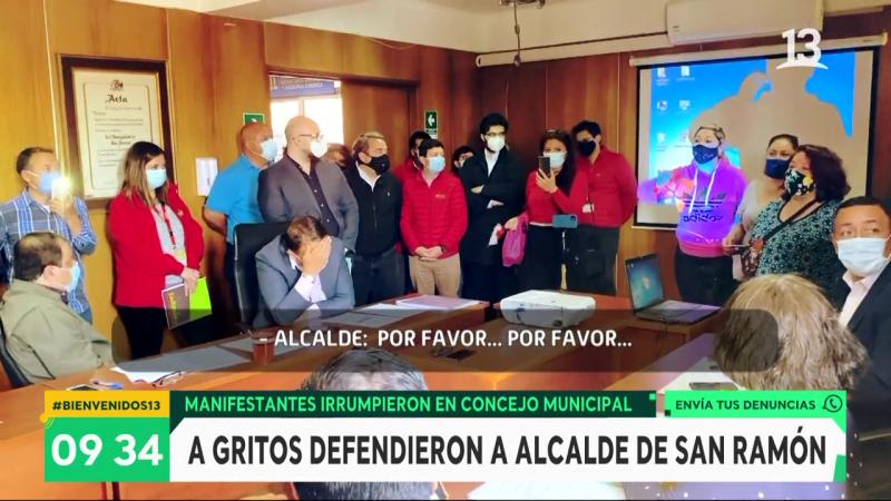 vecinos apoyan a alcalde de San Ramón