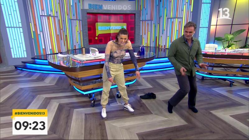 ¡Hasta se sacó los zapatos! Amaro se lució bailando en Bienvenidos