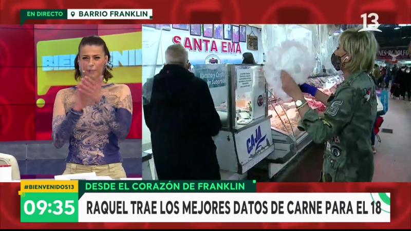 Raquel Argandoña deslumbra bailando cueca en el Matadero Franklin