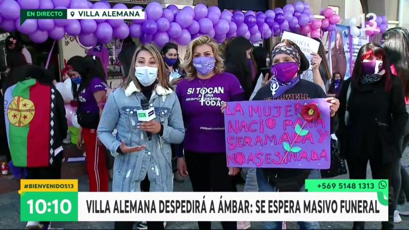 Así fue la multitudinaria despedida a Ámbar en Villa Alemana
