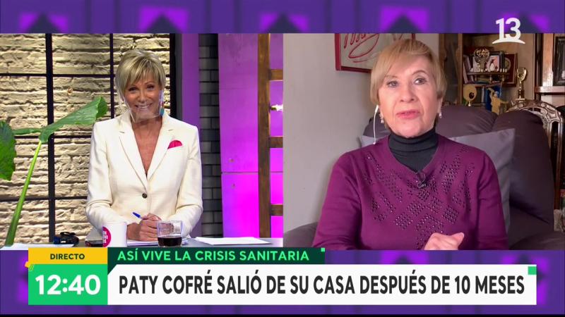 Paty Cofré sorprendió a Raquel Argandoña con mensaje de apoyo