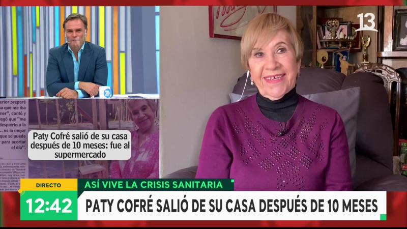 Paty Cofré revela detalles de su cuarentena: “Me dio por llorar”