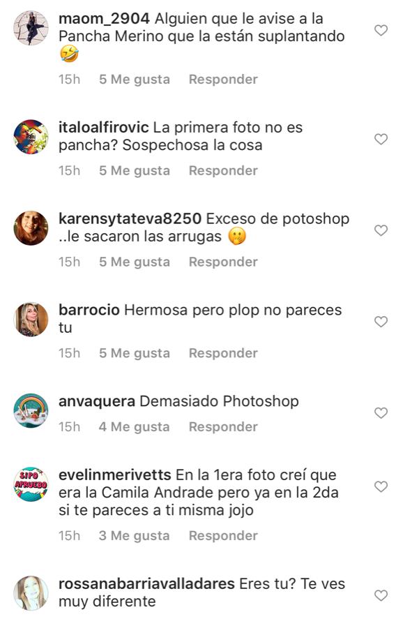 Acusan a Francisca Merino de retocar sus fotos en exceso