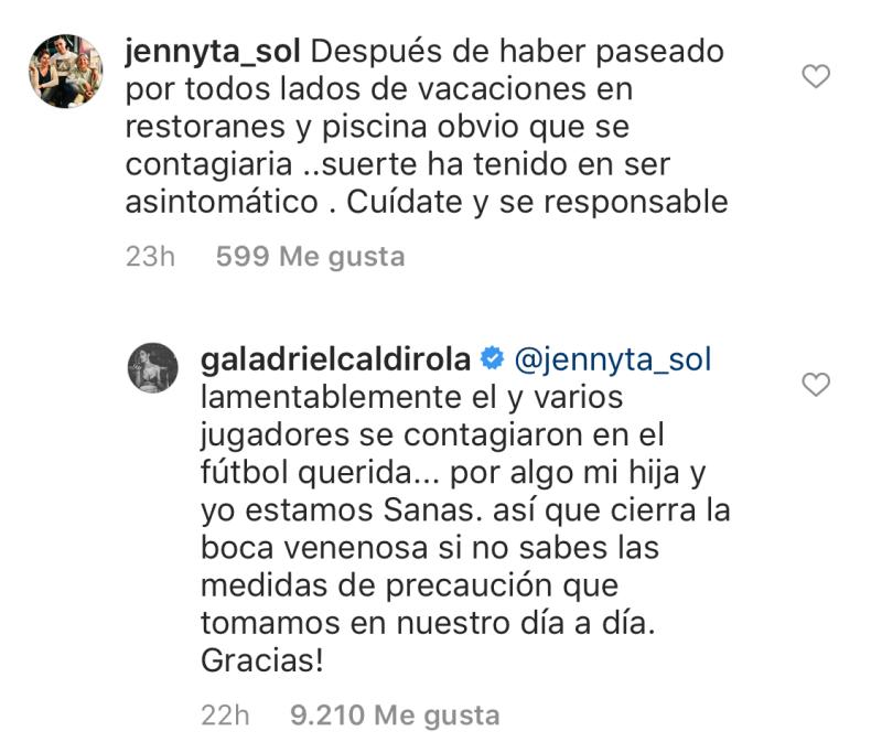 “Boca venenosa”: Gala Caldirola se enoja con crítica de seguidora