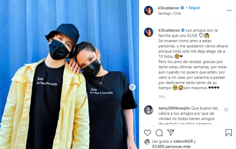 Kel Calderón muestra a su círculo cercano en duro momento