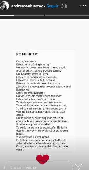 Viuda de Roberto Bruce publica emotivo mensaje en inolvidable fecha