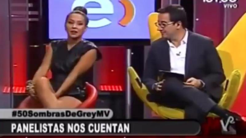 Denise Rosenthal es sorprendida por su pololo con curioso look